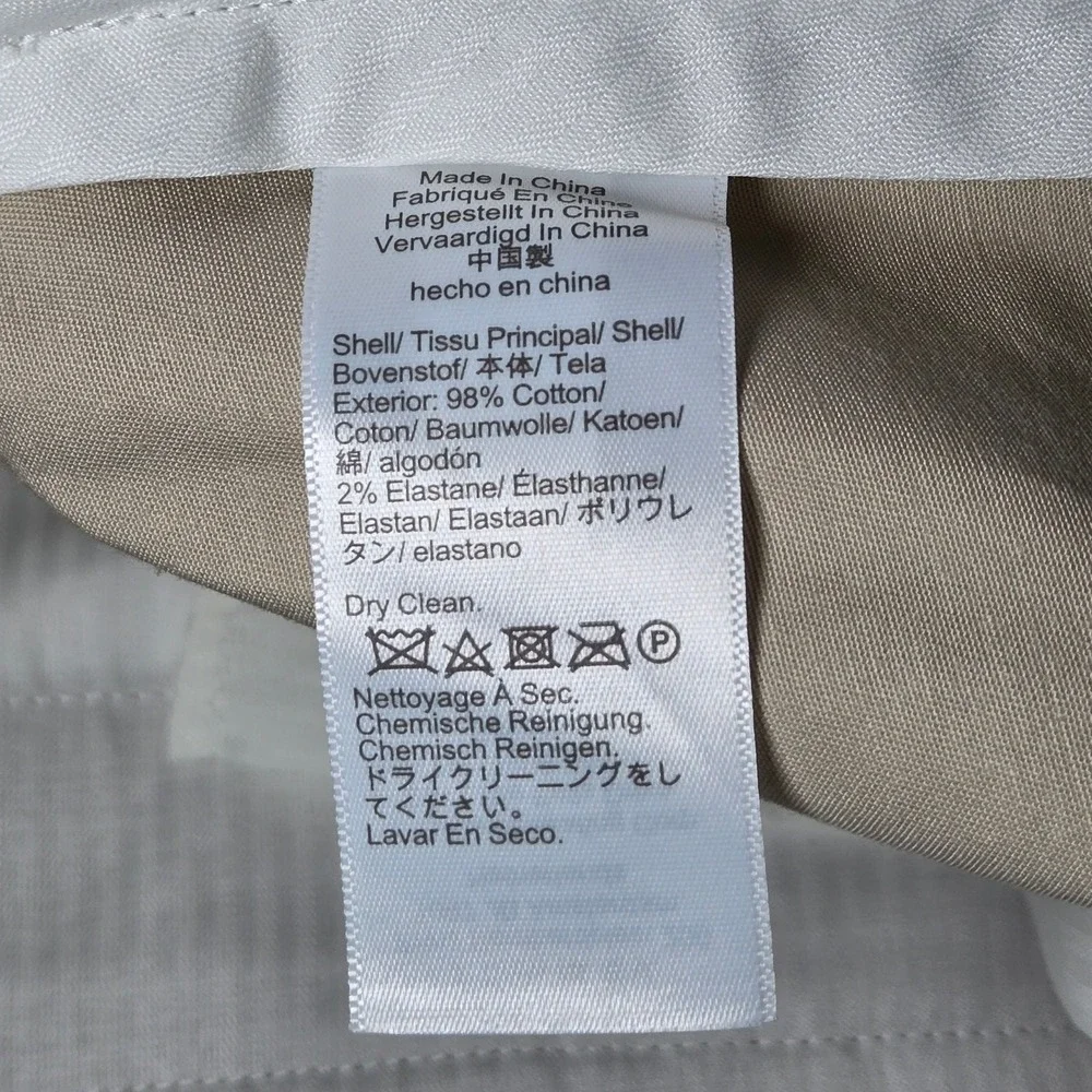 J Crew Thompson Tapered Chino‎ Pants Mens 30x30 Khaki Flat Front Cotton Blend